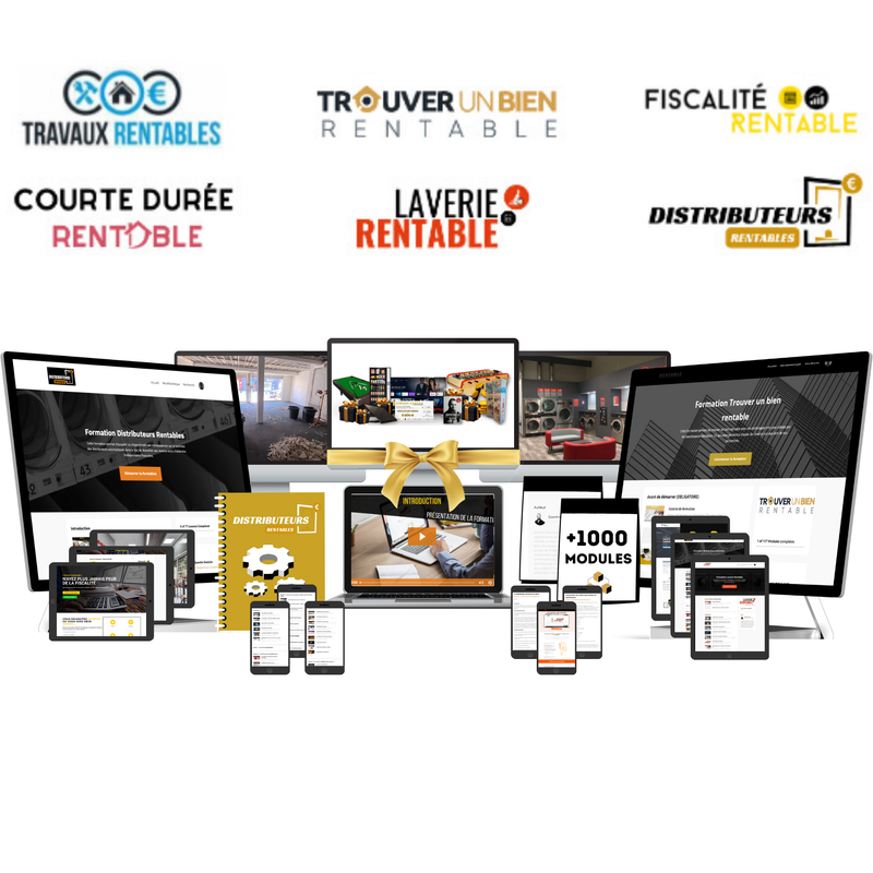 Le pack des 6 formations rentables de Quentin Doulcier