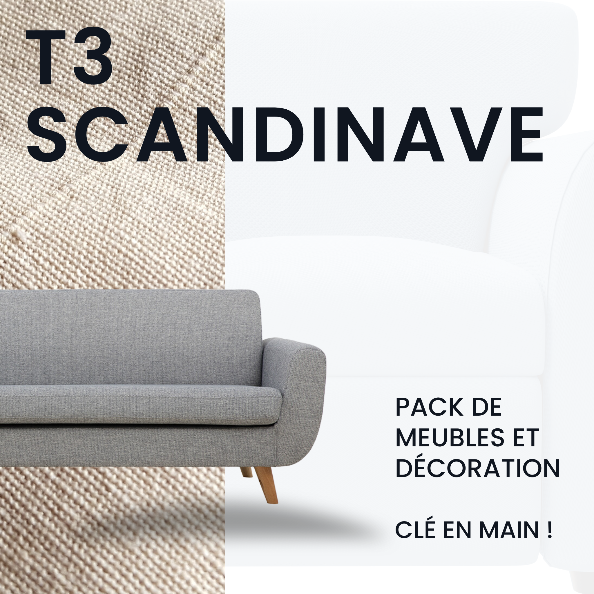 Pack meubles appartement SCANDINAVE