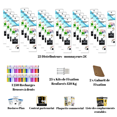 Pack Salaire Distributeurs brosses à dents