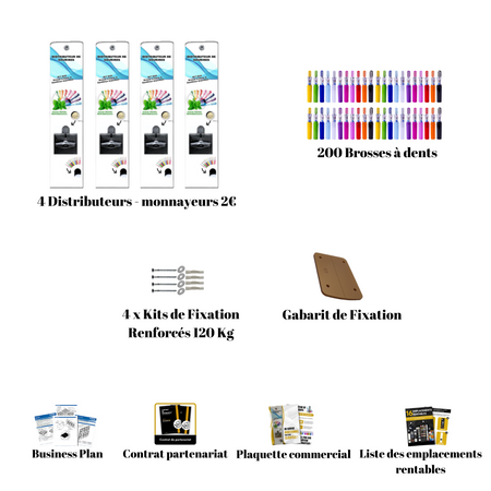 Pack Starter Distributeurs brosses à dents